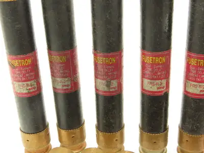Bussman Fusetron Dual-Element Time Delay Fuses 600V 3.2A 2A 1.25A Mix Lot of 27