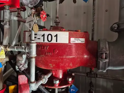 Containerized Foam Fire Suppression System w/ Deluge Valve, Potter Controls & Piping Manifold