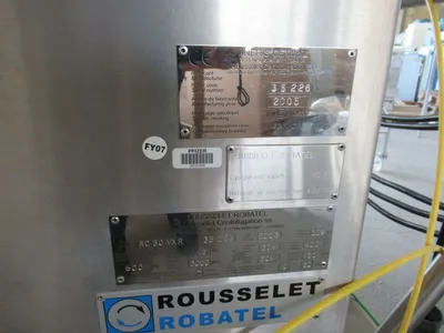 Rousselet Robatel RC 30 VxR XP basket centrifuge, Hastelloy C-22.
