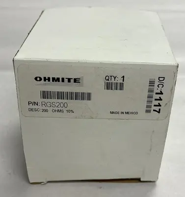 New | in-Stock OHMITE RGS200 Miscellaneous Equipment (Electrical & Power) | Surplus Asset Holdings #1189692