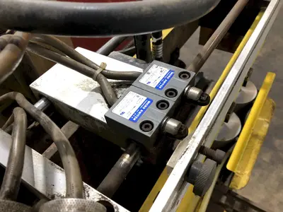 10" x .080" COIL JOINING TECH SHEAR BUTT END WELDER WITH MILLER ECONO TWIN HF WELDER: STOCK #19064