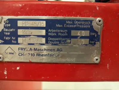Used 1995 FRYMA MS18 MACHINE # M16738 Misc Electrical & Power Parts | ND Industrial Surplus #1211738