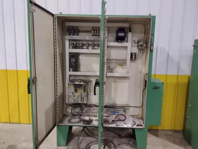 16 STAND X 4" x 36" WIDE R-PANEL ASC ROLLFORMER LINE WITH REEL & CUT OFF, BECK CONTROLS: STOCK #21176