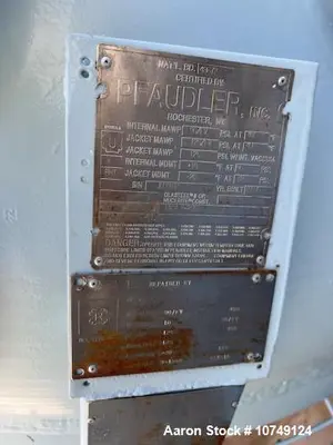 Unused / Reglassed Pfaudler 5000 Gallon Glass-Lined Reactor – High-Pressure Vessel