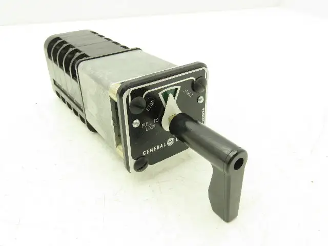 General Electric E4A32T1F1P1 SBM Switch Rotary Control 2 Position Stop/Start