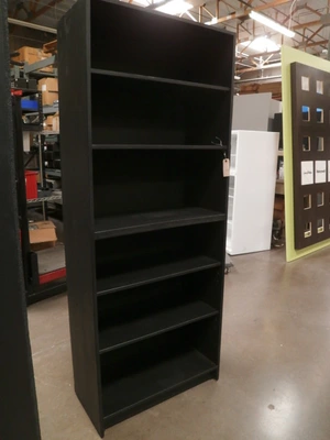 Custom Black Design storage Design Furniture Re-purpose 34"X"x16"X 80" 6 shelves