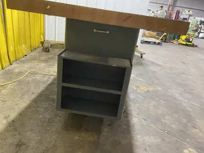 6' X 3' WOODWORK DOWNDRAFT INDUSTRIAL WORK BENCH: STOCK #18944