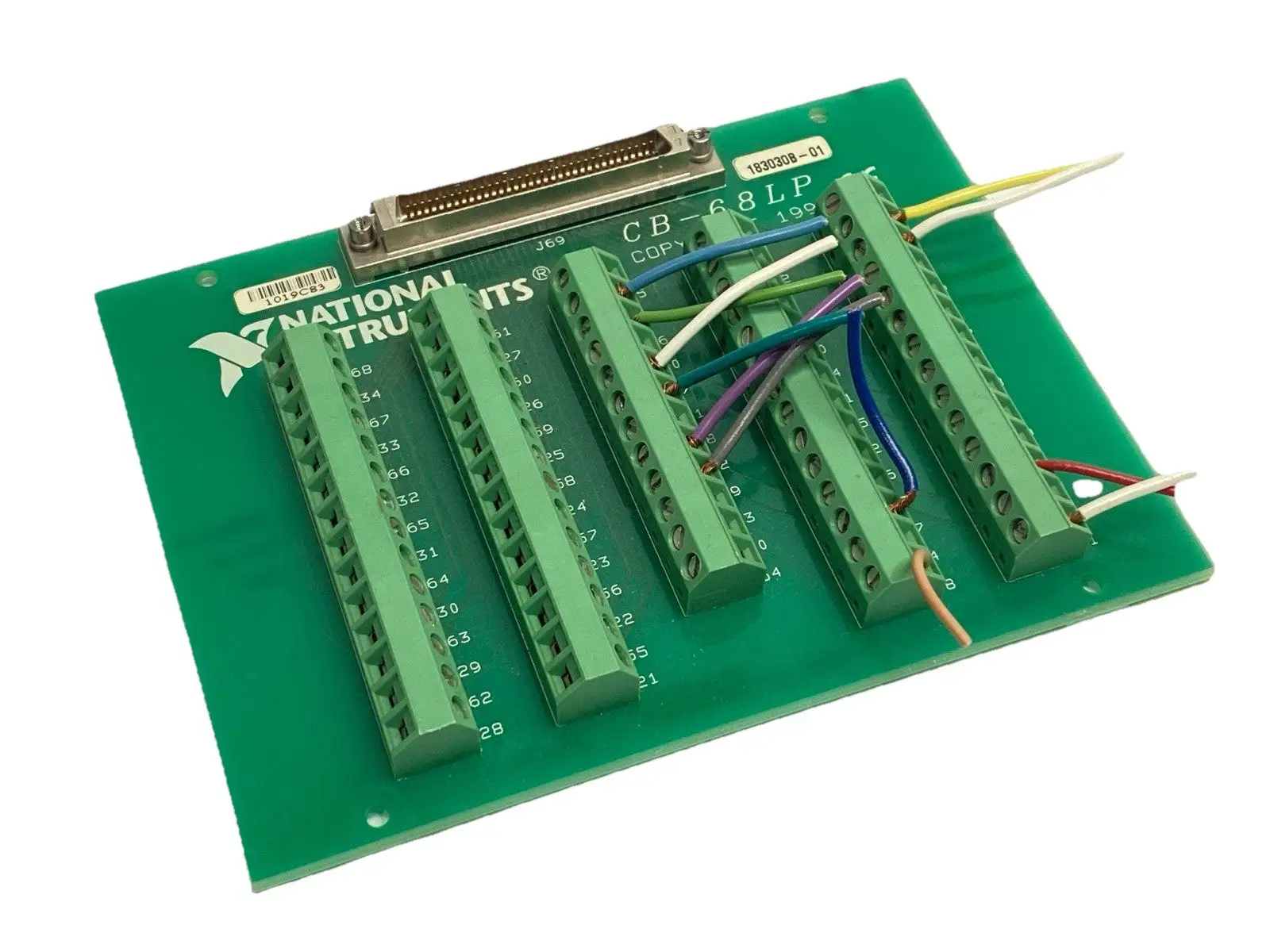 USED NATIONAL INSTRUMENTS TERMINAL BLOCK 68-PIN SCREW TO 68-PIN FEMALE SCSI