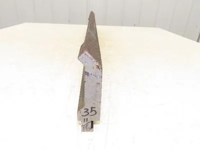 Press Brake Gooseneck Punch Die 35-3/4" L 90° V 1/2" Finger 3-5/8" H Safety Tang