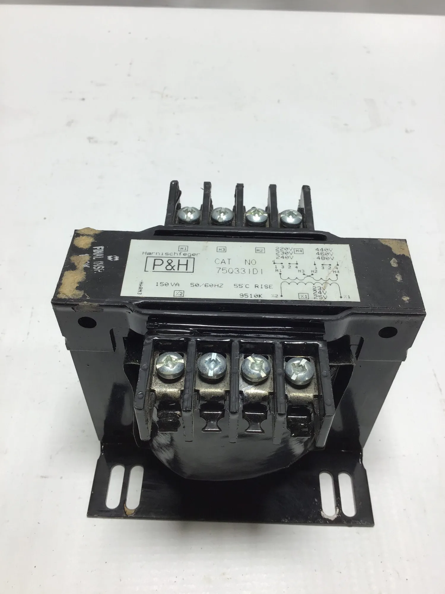 P&H 75Q33ID1 Control Transformer 150VA