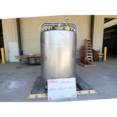 Used DCI, Inc. Stainless Steel Liquid Holding Tank - 650 Gallon