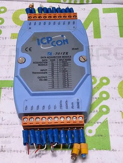 ICP CON I-7018R 8 CHANNEL VOLTAGE CURRENT THRERMOCOUPLE MODULE