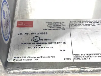 New | in-Stock HOFFMAN F44WN6SS Electrical Fittings Michigan US | Maverick Industrial Sales #1122594