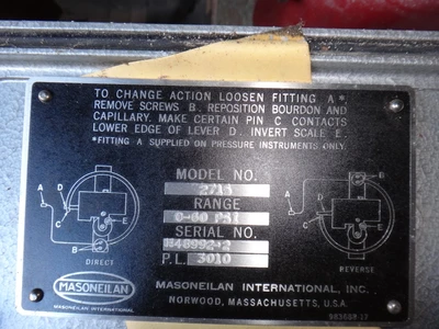 USED MASONEILAN 37-10123