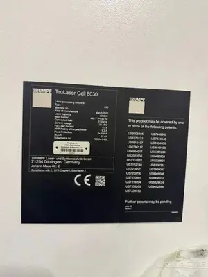 USED 2021 TRUMPF TRULASER CELL 8030