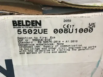 Used BELDEN 5502UE 008U1000 Cable & Wire Ohio US | HGR 24 #1301703