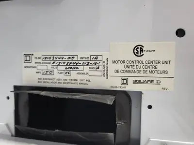 USED SQUARE D MODEL 6