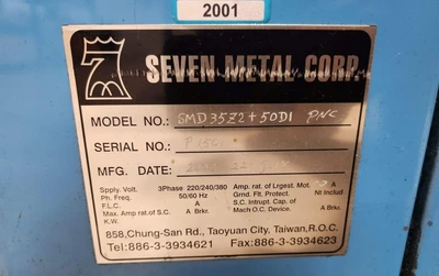 SEVEN METAL CORP SMD35Z2+50DI PNC Drilling & Tapping (Bolt, Gun, Index, Turret) | Mohawk Machinery (8)