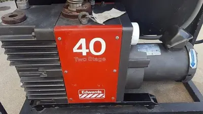 EDWARDS 40 TWO STAGE ROTARY VACUUM PUMP , GEC alpak motor 090SD