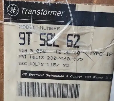 GE 9T58L62 TRANSFORMER. Loc4D28