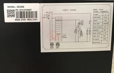 171-0010 82” Fresh Meat or Deli Self Contained Display Cooler