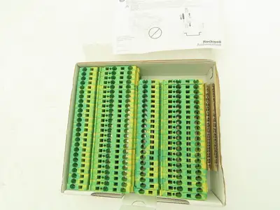 Allen Bradley 1492-LG4T Ground Terminal Block Gray 4mm Sq 800V Lot of 47