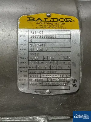 USED Patterson-Kelley 1 Cu Ft P-K Blender, S/S, Liquid Bar