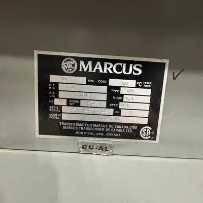 20 KVA 600V to 208/120V Isolation Transformer