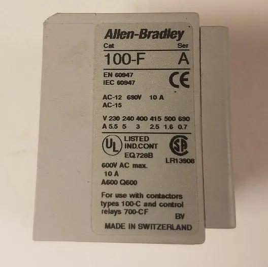 Used ALLEN-BRADLEY 100-F Contact Blocks Michigan US | ND Industrial Surplus #1226967