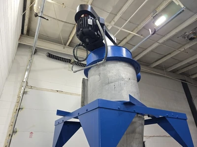 24" Wide X 108" L Witte Fluid Bed Dryer / Classifier With Cyclone
