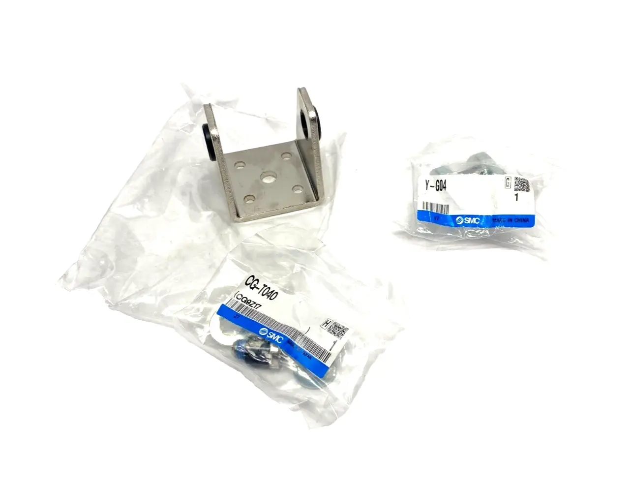 CG-T040, Y-G04 | SMC Y-G04 Piston Rod Clevis w/ CG-T040 Trunnion & Mounting Hardware - New – Open box