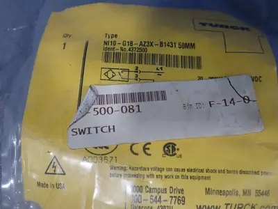 NEW TURCK NI10G18AZ3XB143150MM
