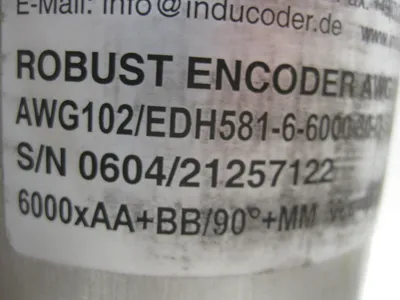 INDUCODER AWG102/EDH581-6-6000-30-D-SMS/L120 ENCODER