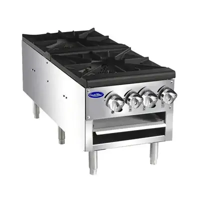 New | in-Stock Atosa New Atosa ATSP-18-2L Double Gas Stock Pot Stove (Low Height) Commercial Ranges Illinois US | Falcon Restaurant Supply #1375314