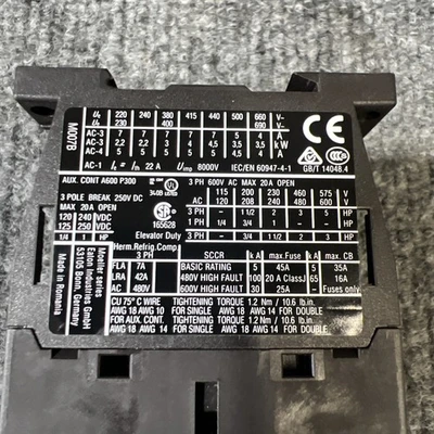 Used Eaton XTCE007B10 PLC Contactors California US | Davliegogo LLC #1705391