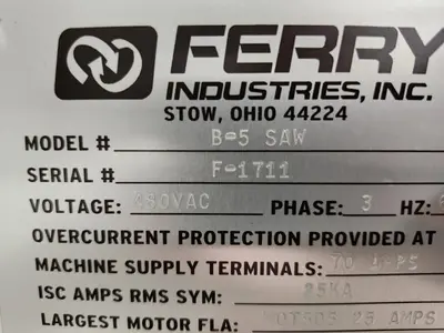 Used 2016 FEMCO B-5 SAW Vertical Band Saws Georgia US | The Equipment Hub #163172