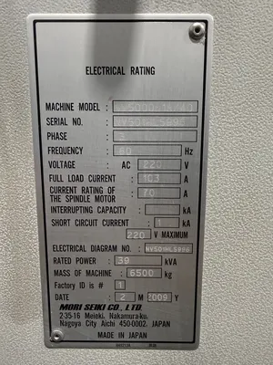2009 MORI SEIKI NV5000 1A/40 Vertical Machining Centers | GMT (16)