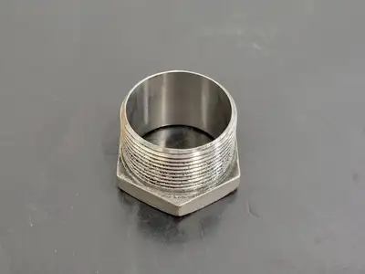 1-1/2" x 1-1/4" 316 Stainless Steel Hex Head Reducing Bushing