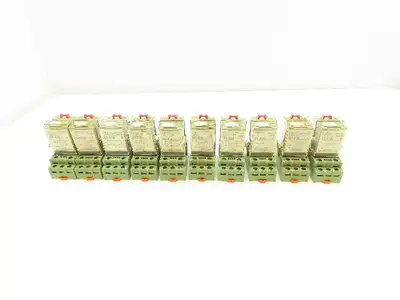 Releco Turck C5-A30 Power Relay 16A 120V 11-Pin Socket  Lot of 10