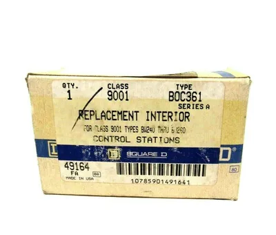 NEW SQUARE D 9001-BOC361 CONTROL STATION SER.A 9001BOC361
