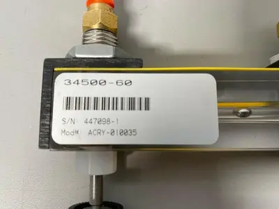 USED COLE PARMER 34500-60 ACRY-010035 FLOWMETER KIT WITH VALVE 40 SCFH
