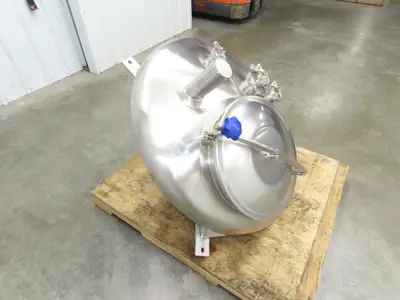 CFR 30 Gallon Cone Insulated Mixing Tank Jacketed 304 Stainless Steel Sanitary