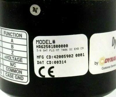 NEW DANAHER / DYNAPAR HR62501800000 ENCODER