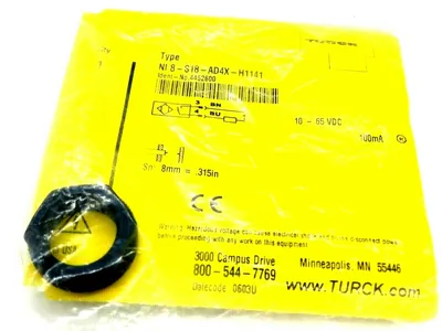 NEW TURCK NI 8-S18-AD4X-H1141 PROXIMITY SENSOR 4452600 NI8S18AD4XH1141
