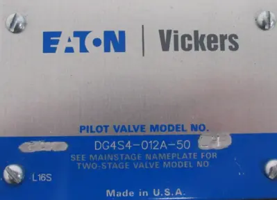NEW VICKERS DG4S4-012A-50-L4 CHECK VALVE DG4S4012A50