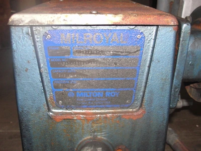 SPC7124  Pump 1" inlet Milton Roy positive displacement pump 5 hp, Stainless Steel 240 gpm @ 60 psi