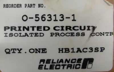 NEW RELIANCE ELECTRIC 0-56313-1 ISOLATED PROCESS CONTROLLER 0563131