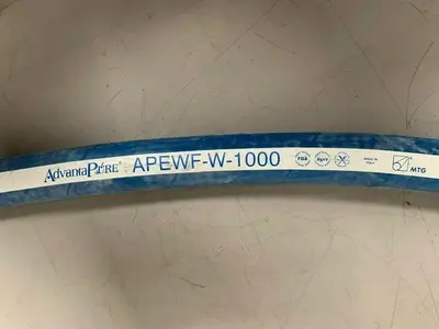 USED ADVANTAPURE APEWF-W-1000 1.5" X 118" FLEXIBLE SILICONE HOSE 150PSI