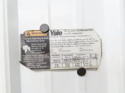 Yale 8524992 Forklift Hydraulic Steering Pump Motor 48V 2kW Off ERC100HHN48TV096