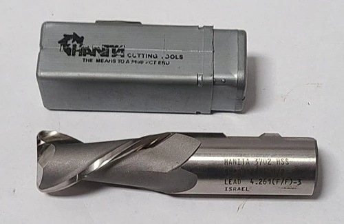 Hanita 3702 End Mill High Speed Steel 1 x 2 x 4-1/2 HSS Israel